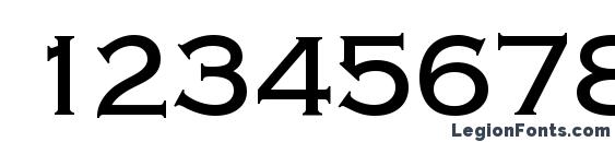 Copperplate Gothic Regular Font, Number Fonts