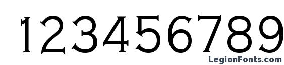 CopperplateTLigCon Font, Number Fonts