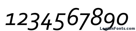 Corbel Italic Font, Number Fonts