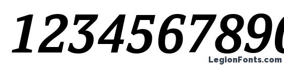 Cordale Corp Bold Italic Font, Number Fonts