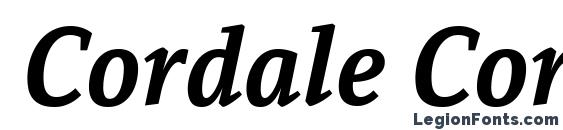Cordale Corp Bold Italic Font