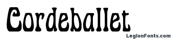 Cordeballet font, free Cordeballet font, preview Cordeballet font