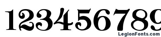 Cordella Heavy Regular Font, Number Fonts