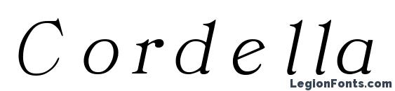 Cordella Italic font, free Cordella Italic font, preview Cordella Italic font