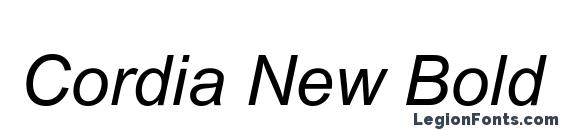 шрифт Cordia New Bold Italic, бесплатный шрифт Cordia New Bold Italic, предварительный просмотр шрифта Cordia New Bold Italic