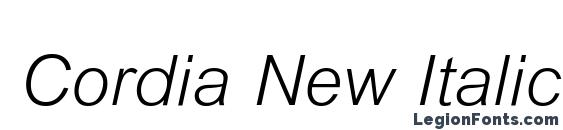 Cordia New Italic Font