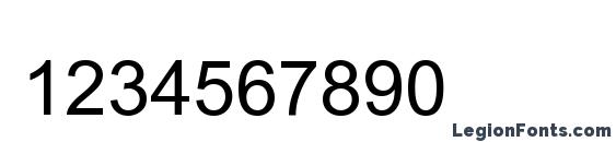 CordiaUPC Bold Font, Number Fonts