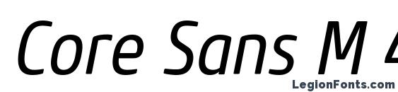 Core Sans M 47 Cn Regular Italic Font