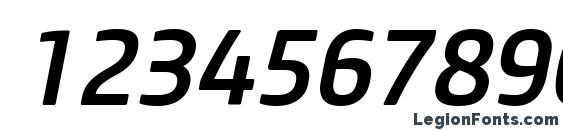 Core Sans M 55 Medium Italic Font, Number Fonts