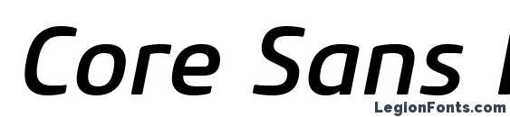 Core Sans M 55 Medium Italic Font