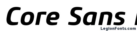Шрифт Core Sans M 65 Bold Italic