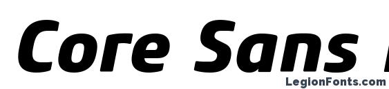Core Sans M 75 ExtraBold Italic Font