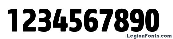 Core Sans M 77 Cn ExtraBold Font, Number Fonts