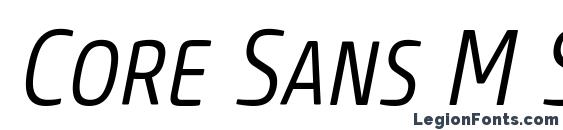 Шрифт Core Sans M SC 37 Cn Light Italic