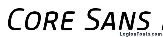 Core Sans M SC 45 Regular Italic Font