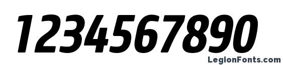 Core Sans M SC 67 Cn Bold Italic Font, Number Fonts