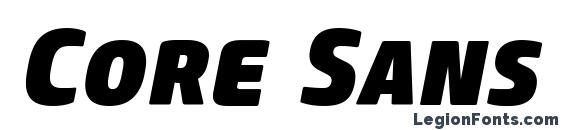 Core Sans M SC 85 Heavy Italic Font