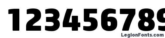 Core Sans M SC 85 Heavy Font, Number Fonts