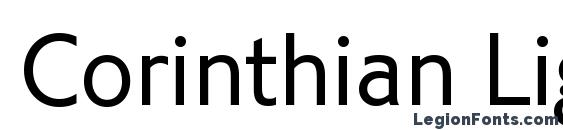 Corinthian Light Plain Font