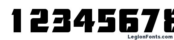Cornered DB Font, Number Fonts