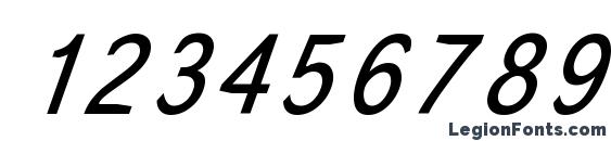 Corona Italic Font, Number Fonts