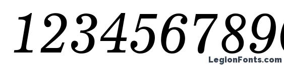 Corona LT Italic Font, Number Fonts