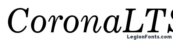 CoronaLTStd Italic Font