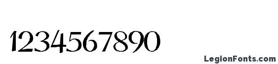 Coronet Script SSi Normal Font, Number Fonts