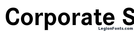 Corporate S Bold Font