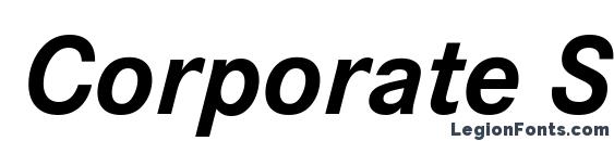Шрифт Corporate S W10 Bold Italic
