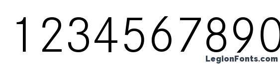 Corporate S W10 Light Font, Number Fonts