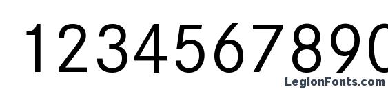 Corporate S W10 Regular Font, Number Fonts