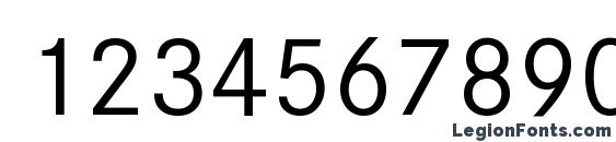 Corporate S Font, Number Fonts
