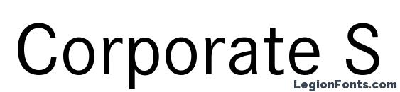 Corporate S Font