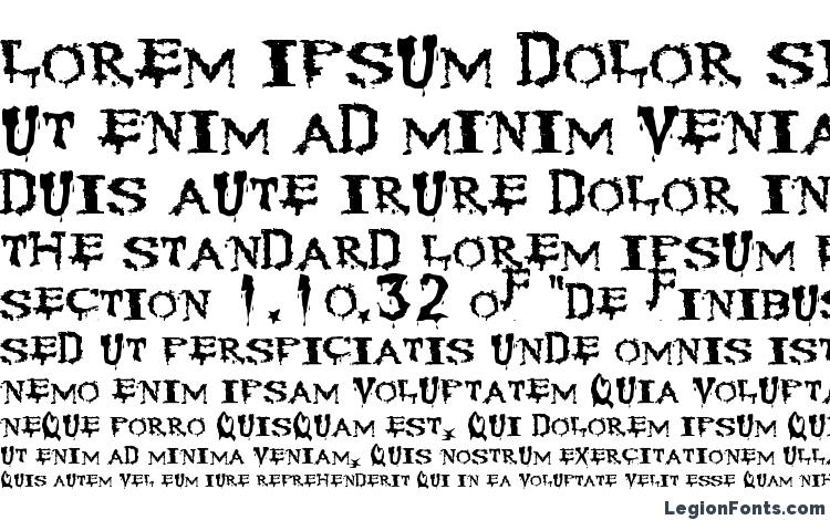 образцы шрифта Corpse, образец шрифта Corpse, пример написания шрифта Corpse, просмотр шрифта Corpse, предосмотр шрифта Corpse, шрифт Corpse