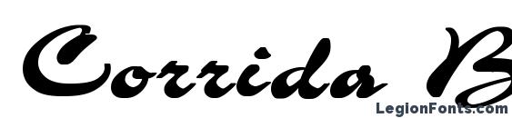 Corrida Bold font, free Corrida Bold font, preview Corrida Bold font