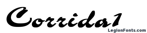 шрифт Corrida1, бесплатный шрифт Corrida1, предварительный просмотр шрифта Corrida1