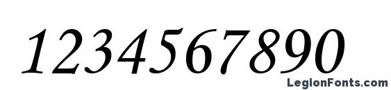 Corsiva Cyr Font, Number Fonts