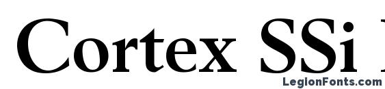 Cortex SSi Bold Font