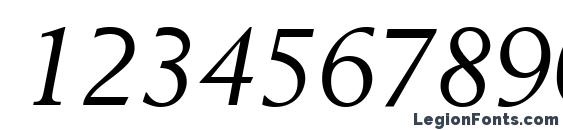 Cortex SSi Italic Font, Number Fonts