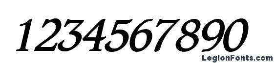 Cotlin Bold Italic Font, Number Fonts