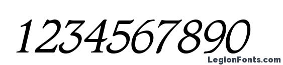 Cotlin Italic Font, Number Fonts