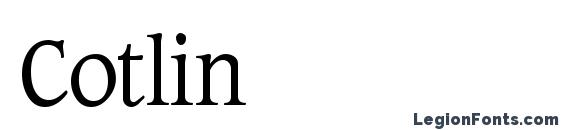 шрифт Cotlin, бесплатный шрифт Cotlin, предварительный просмотр шрифта Cotlin