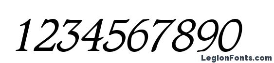 Cotlinc italic Font, Number Fonts
