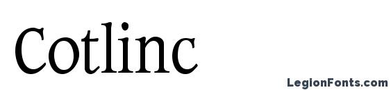 Cotlinc font, free Cotlinc font, preview Cotlinc font