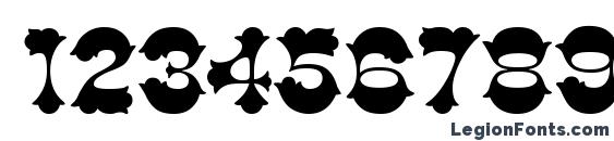 Cottonwood Font, Number Fonts