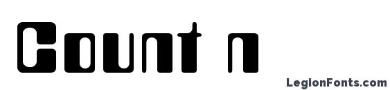шрифт Count n, бесплатный шрифт Count n, предварительный просмотр шрифта Count n