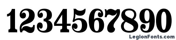 Шрифт Country Western Black, Шрифты для цифр и чисел