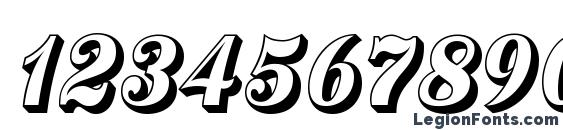 Country Western Script Open Font, Number Fonts