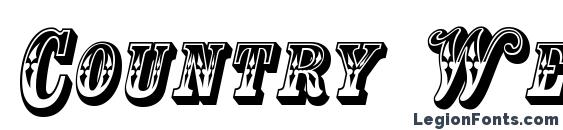 Country Western Swing Title Font